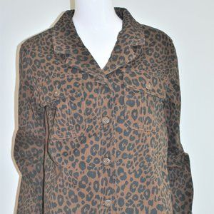 SANCTUARY/Anthropologie Brown LEOPARD Shirt/Jacket